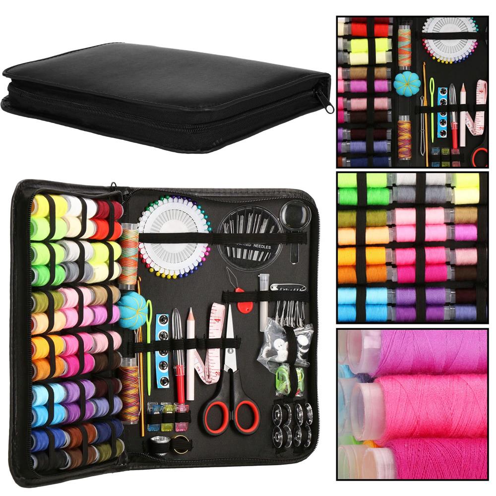 Set articole de cusut cu geanta de depozitare, 183 piese