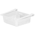 Organizator frigider, model cos extensibil, 16x28.5cm, alb