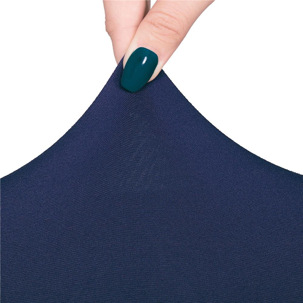 Set 4 huse universale pentru scaun, marime universala, poliester si spandex, 45 x 60 cm, bleumarin