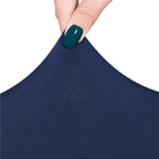 Set 4 huse universale pentru scaun, marime universala, poliester si spandex, 45 x 60 cm, bleumarin