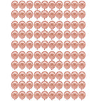 Set 100 baloane pentru petrecere, 40cm, roz metalic