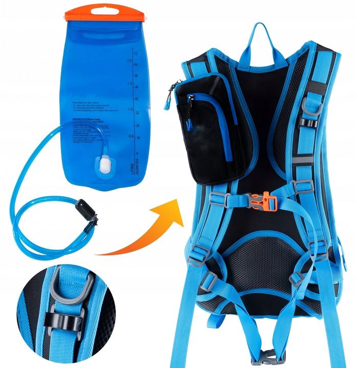 Rucsac de drumetie, gri cu elemente reflectorizante, 18litri, 45x30x15cm