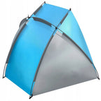 Cort plaja si picnic deschis , protectie UV, 220x115x120cm, albastru gri