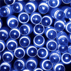 Instalatie lumini de exterior pentru gradina, 10 metri, 100 LED-uri, cu baterii, albastru