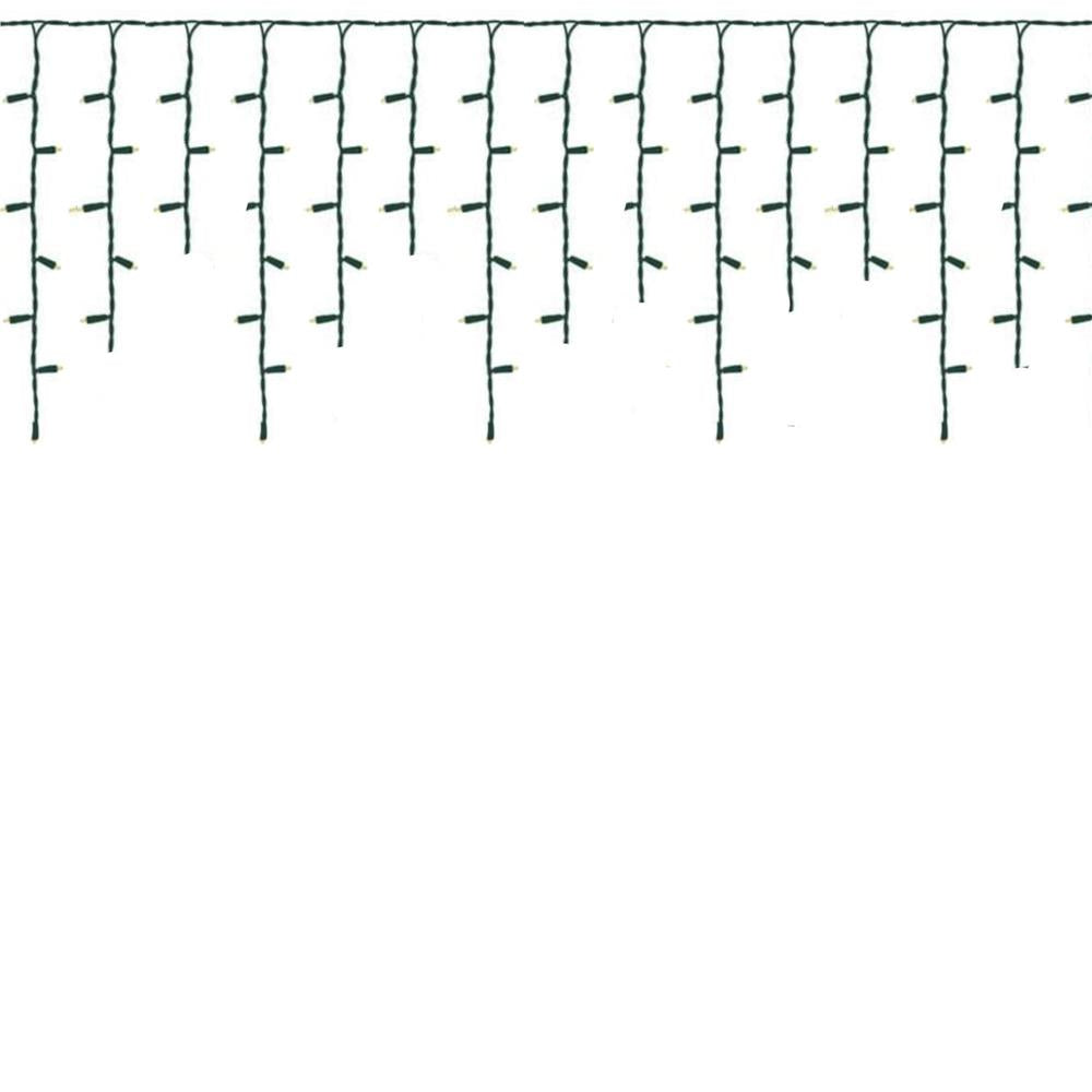 Ghirlanda luminoasa tip perdea Premium 300 LED-uri, 14,5m, 18Wati, interior/exterior, cu flash, alb rece