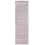 Saltea pentru plaja pliabila, din spuma, ultra-usoara, cu perna si maner de transport, 60x180cm, gri flamingo roz