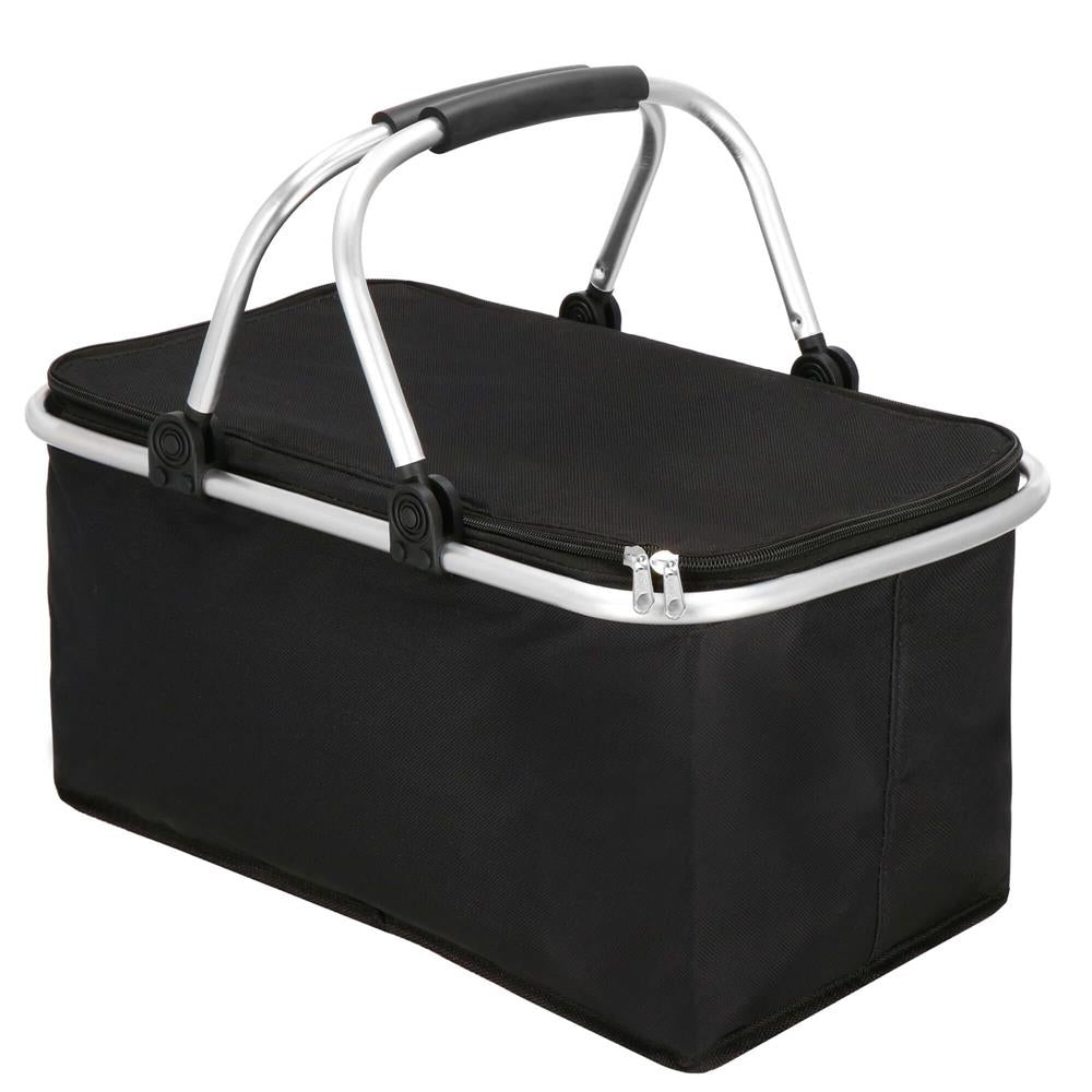 Geanta pentru picnic sau plaja, termoizolanta, 28 litri, negru