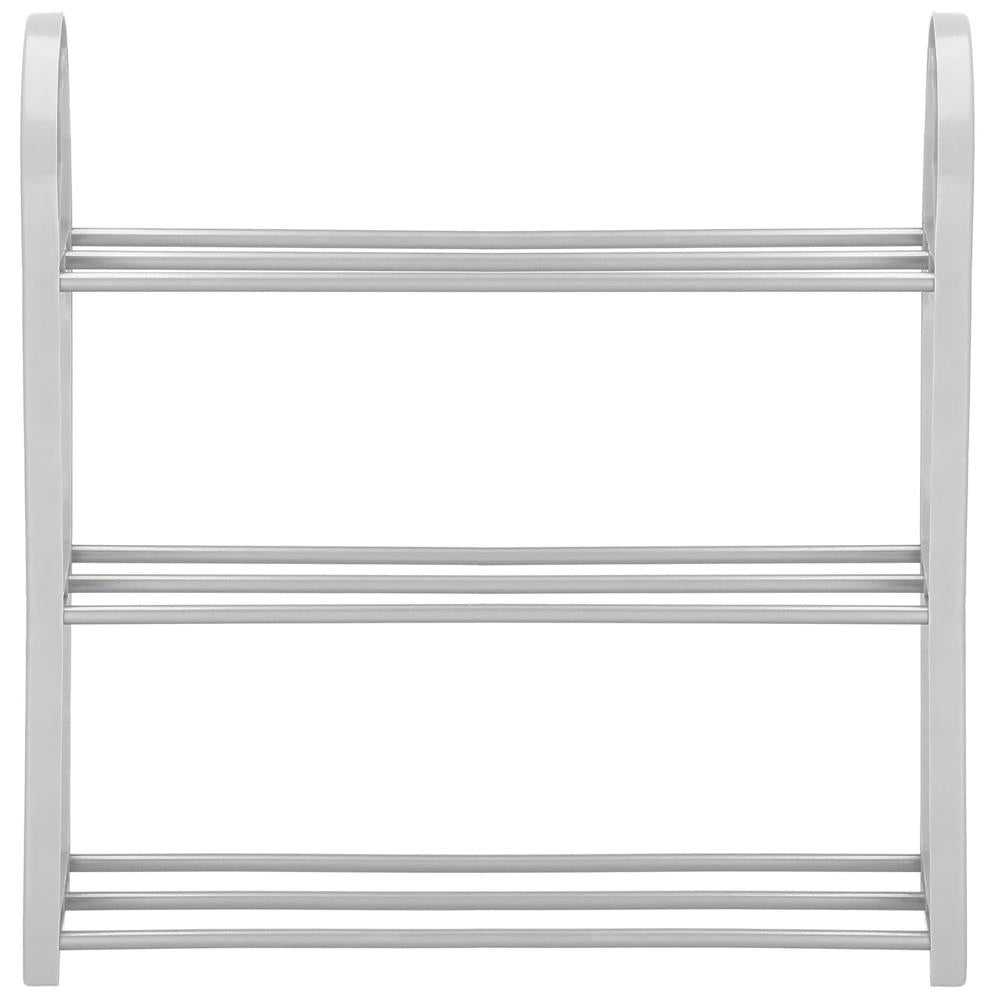 Pantofar PVC si metal,  cu 3 rafturi, 49x48cm, argintiu