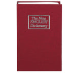 Caseta de valori, cutie metalica cu cheie, portabila, tip carte, Dictionar, maro, 18×11.5×5.5 cm