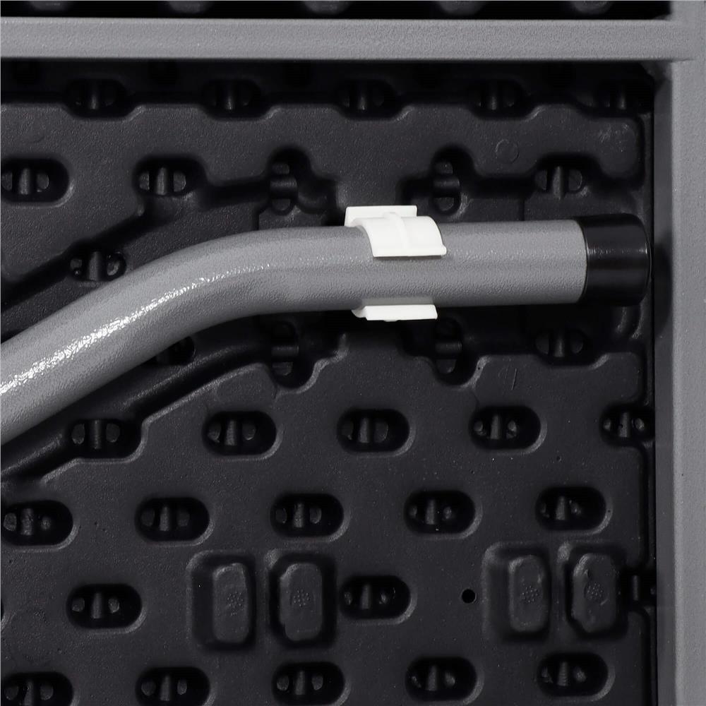 Masa dreptunghiulara pliabila multifunctionala, 180x75x75cm, neagra