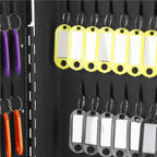 Cutie metalica din otel pentru 100 chei, echipata, 30x24x7cm, neagra