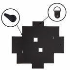 Rama foto de perete, colaj de 10 fotografii, 48x53cm, alb