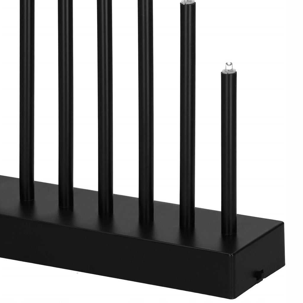 Lumanari decorative de Craciun, 9 becuri tip LED, culoare negru