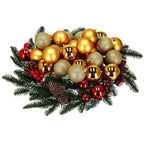 Set globuri de Craciun, 30 bucati, 3 modele, 6cm, auriu