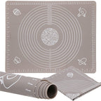 Plansa din silicon alimentar de framantat aluat, rezistenta la temperaturi ridicate, 50x40cm, gri