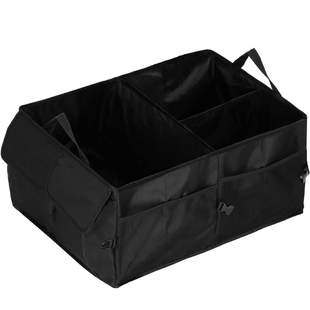 Organizator portbagaj pliabil, compartimentat, rezistent la apa, 56x40x26cm, negru