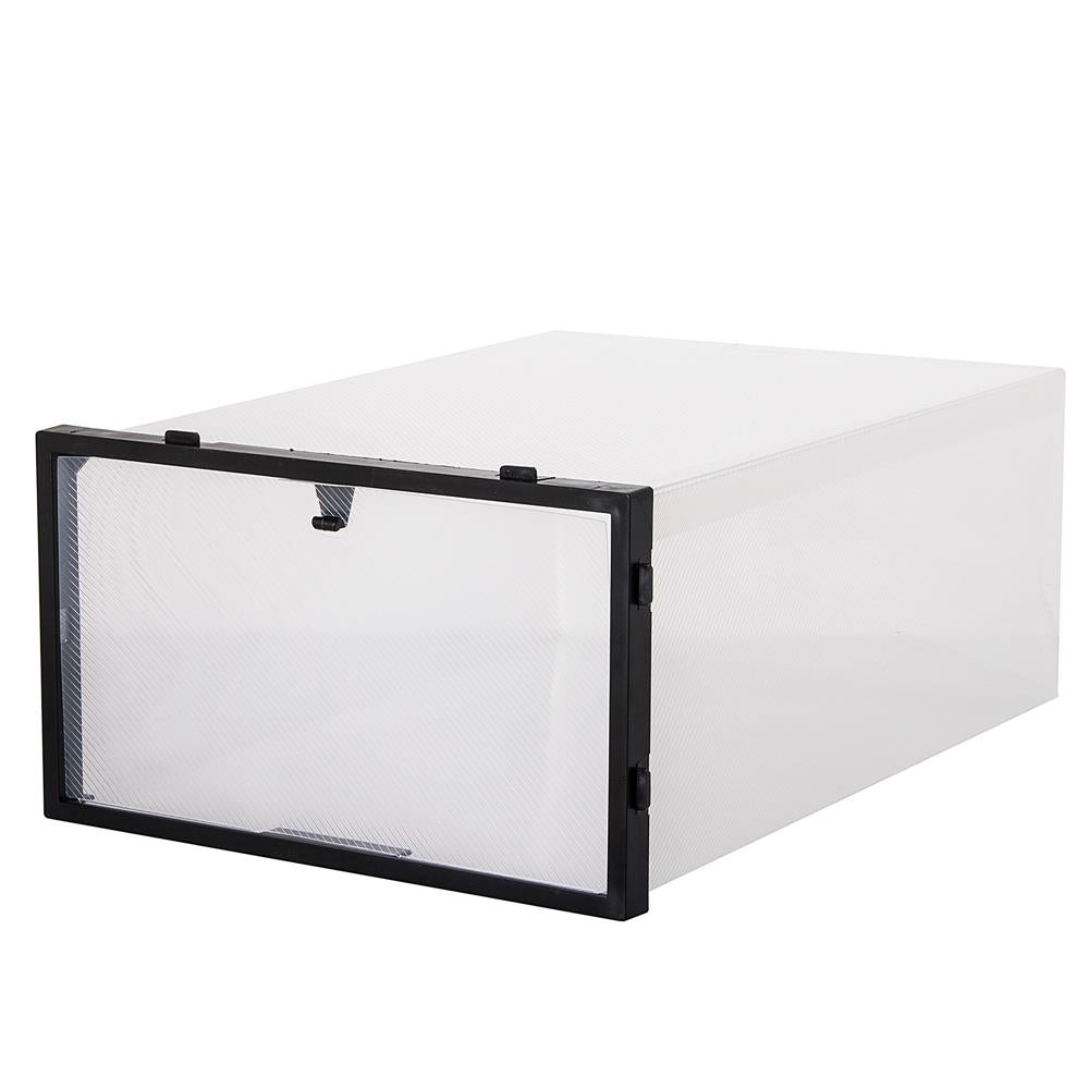 Set 10 cutii organizare pentru pantofi, 34x23x13, transparent