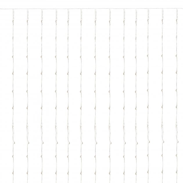 Perdea luminoasa 300 LED-uri, 3m, pentru interior/exterior, telecomanda, iluminare alba