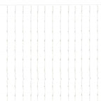 Perdea luminoasa 300 LED-uri, 3m, pentru interior/exterior, telecomanda, iluminare alba