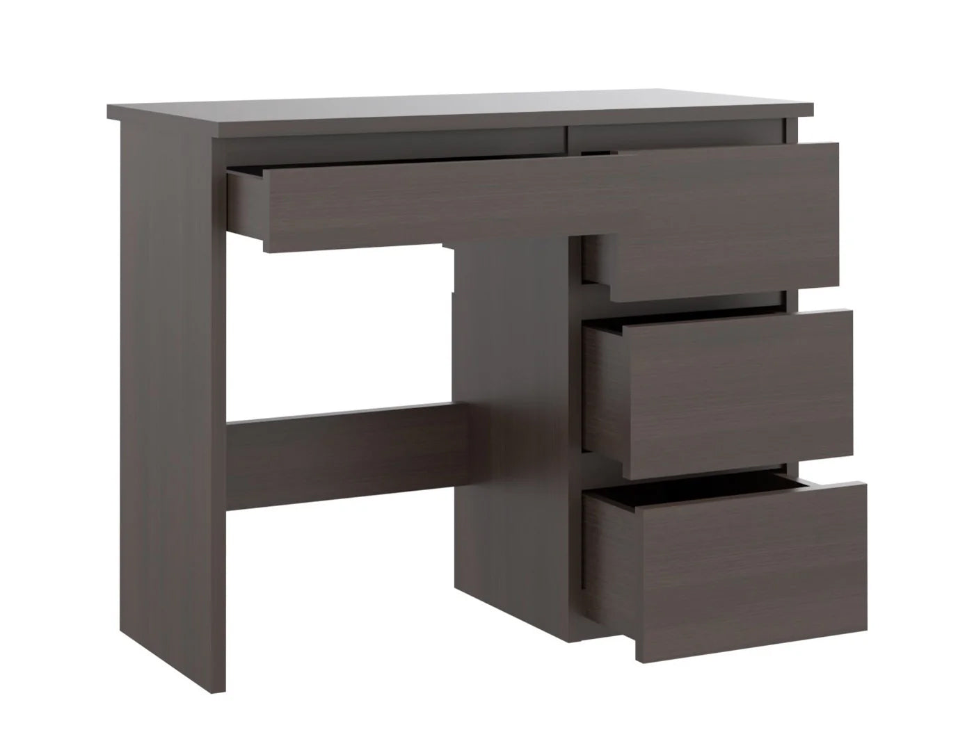 Birou calculator Beta 3 cu 4 sertare, 94x43x75 cm, finisaj wenge