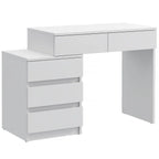 Birou compact Gamma T1 cu 5 sertare, 90x47x78 cm, montaj stanga/dreapta