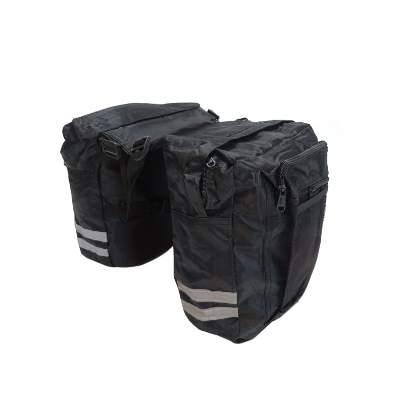 Geanta bicicleta spate 34x12x32 cm, 20L, poliester impermeabil, prindere pe portbagaj, negru