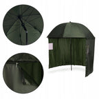 Umbrela pescuit 200x220 cm, inchidere completa cu perete detasabil, reglabil, otel si Oxford impermeabil, verde
