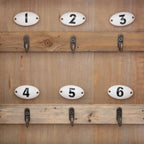 Cutie de chei Atmosphera Ornella cu 8 carlige si usa din sticla, 26x38 cm, natur