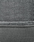 FEANDREA Pat pentru caini, cu margini groase ridicate, antiderapant, husa detasabila, marime M, 70x55x21 cm, gri