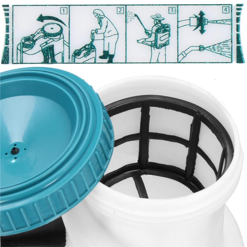 Pompa de stropit electric rucsac 16L, cu acumulator, 6 duze, lance telescopica si presiune reglabila