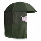 Umbrela pescuit 200x220 cm, inchidere completa cu perete detasabil, reglabil, otel si Oxford impermeabil, verde
