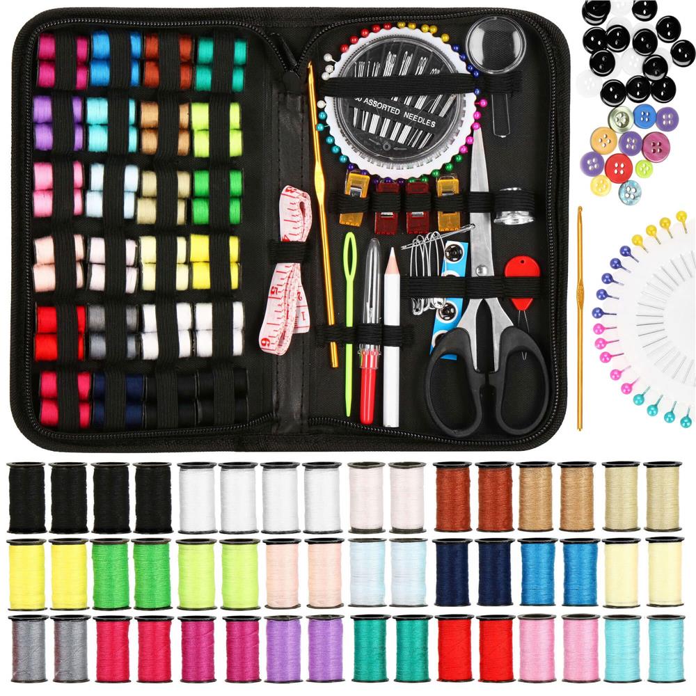 Set articole de cusut cu geanta de depozitare, 172 piese