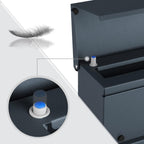 SONGMICS Cutie postala de exterior, pentru gard sau perete, din otel, cu incuietoare, 37x11x37cm, gri antracit