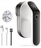 Aparat de curatat scame, 3 trepte, afisaj LCD, incarcare USB, pentru toate tipurile de tesaturi