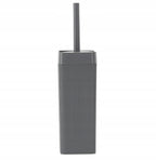 Set de accesorii pentru baie din plastic, 5 piese, gri