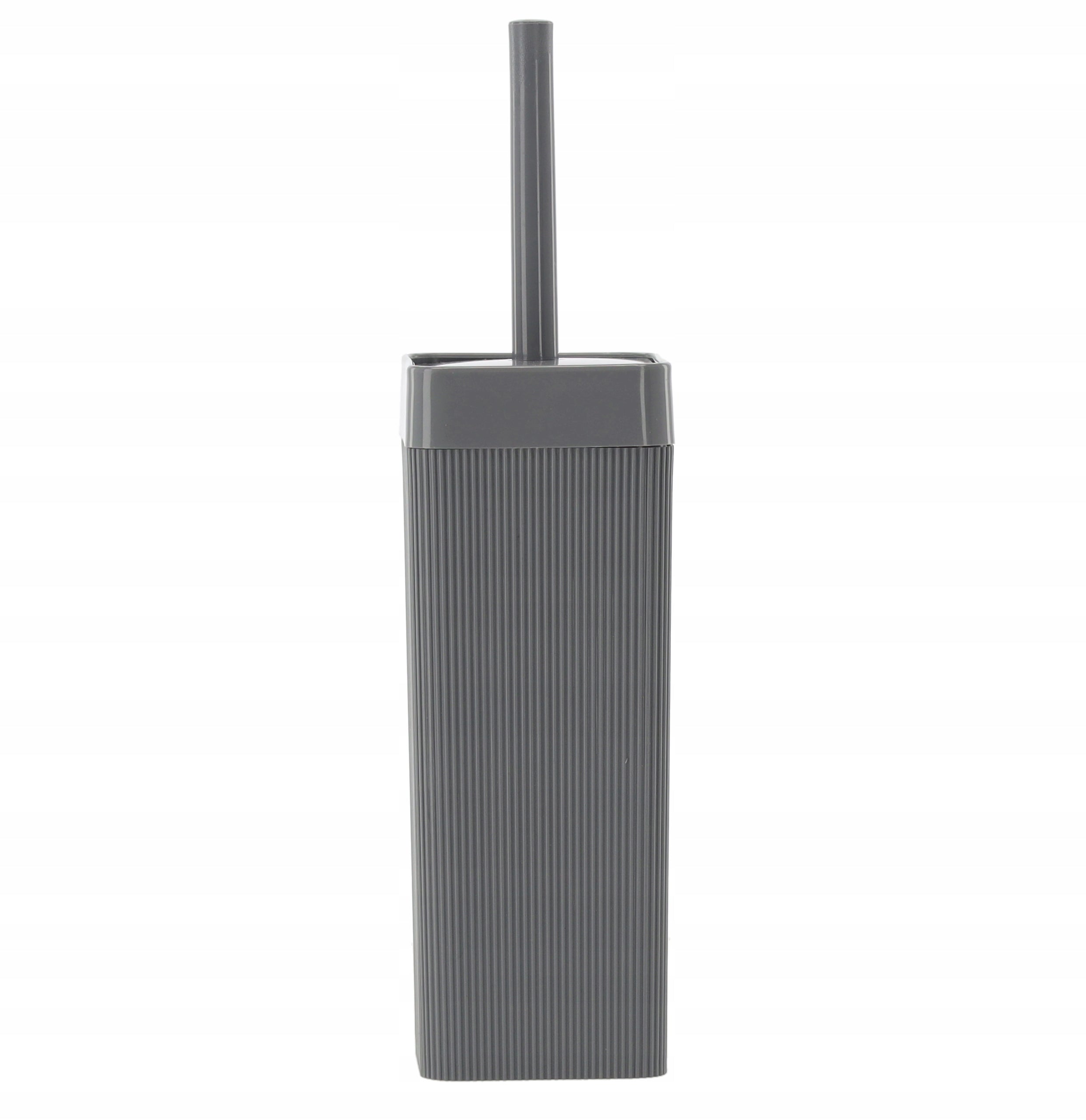 Set de accesorii pentru baie din plastic, 5 piese, gri