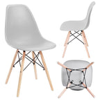 Scaun dining Scandinav pentru bucatarie, 38x42x82cm, gri