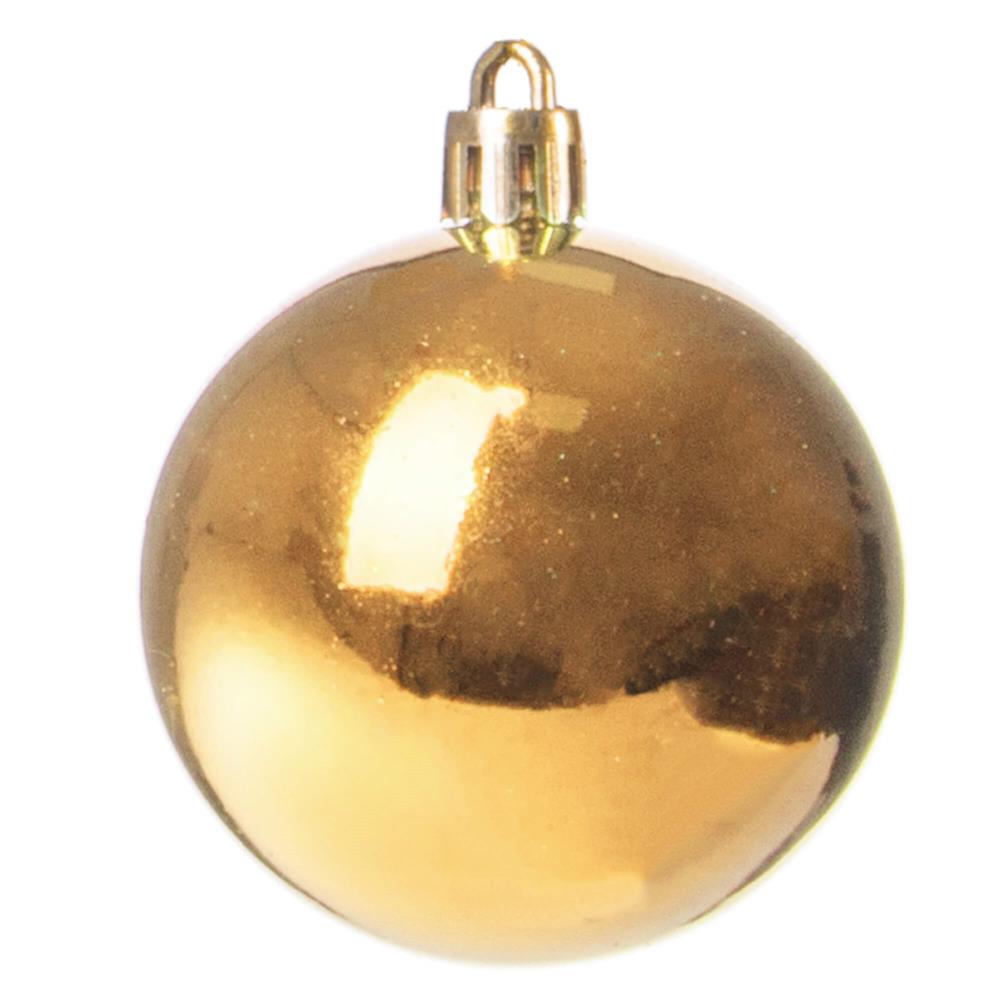 Set globuri de Craciun, 30 bucati, 3 modele, 3cm, auriu