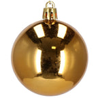 Set globuri de Craciun, 20 bucati, 3 modele, 4cm, auriu