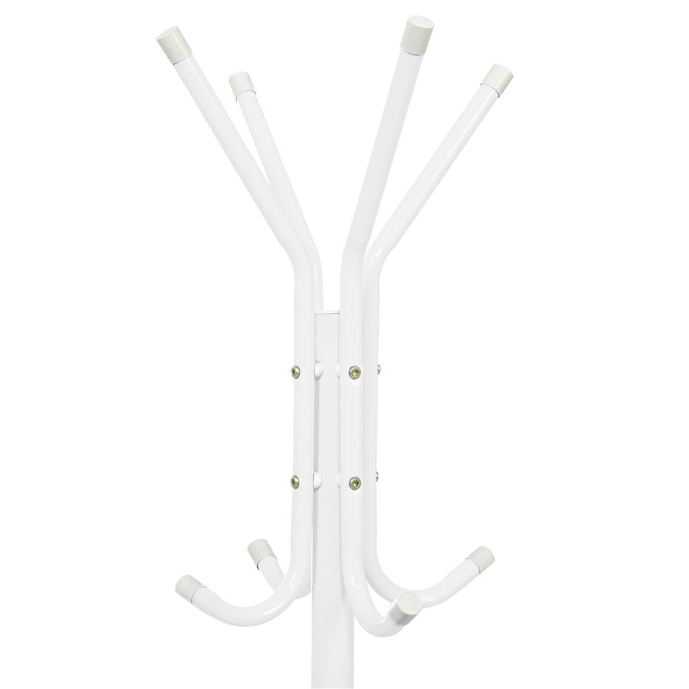 Cuier tip pom metalic , 12 agatatoare, 177cm, alb