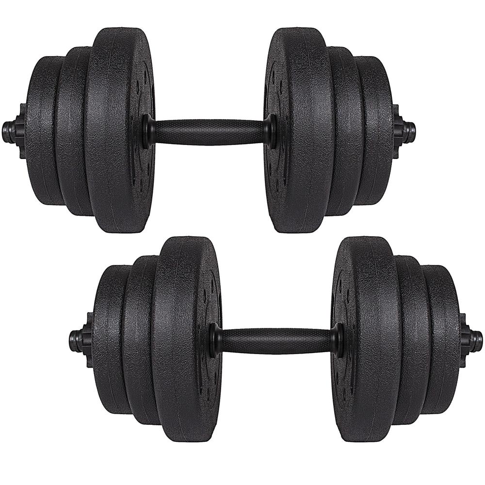 Set gantere reglabile 20kg (2x10kg) din compozit