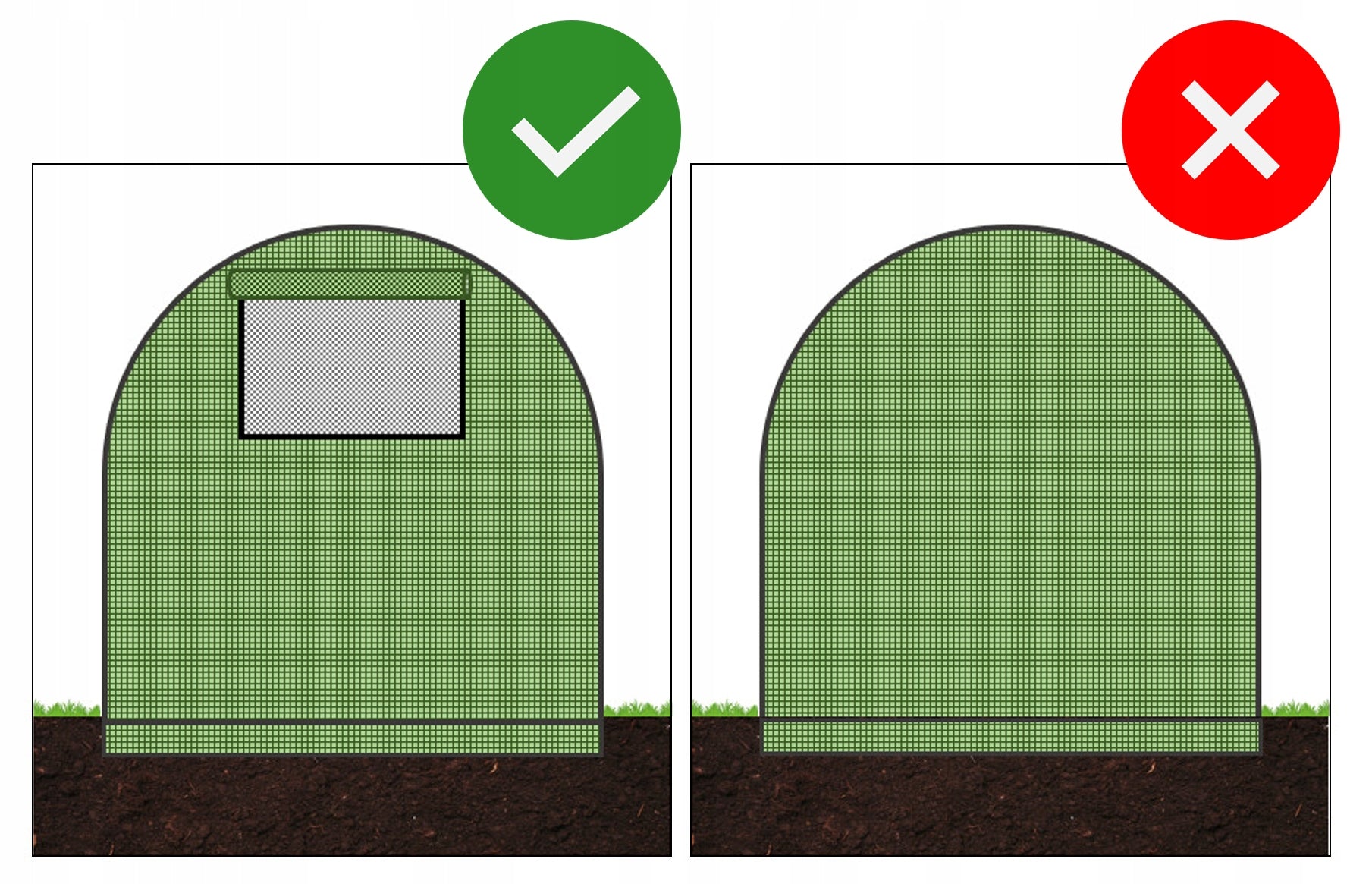 Sera de gradina, tip tunel cu cadru metalic, 250x400cm, 10mp, fereastra suplimentara spate