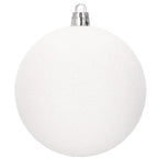 Set globuri de Craciun, 30 bucati, 8cm, 6 modele, alb