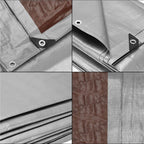 Prelata din polietilena impermeabila laminata, 210g/m2, 4x6m, gri