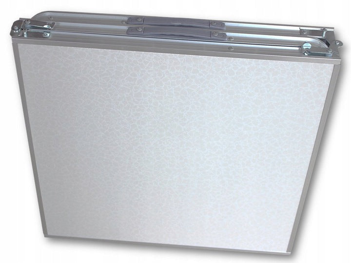 Masa pliabila metalica pentru gradina sau picnic, blat MDF, inaltime reglabila, 180x60cm