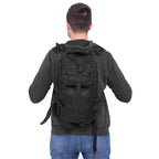 Rucsac militar pentru drumetie, impermeabil, ultra usor, 4 compartimente, culoare negru
