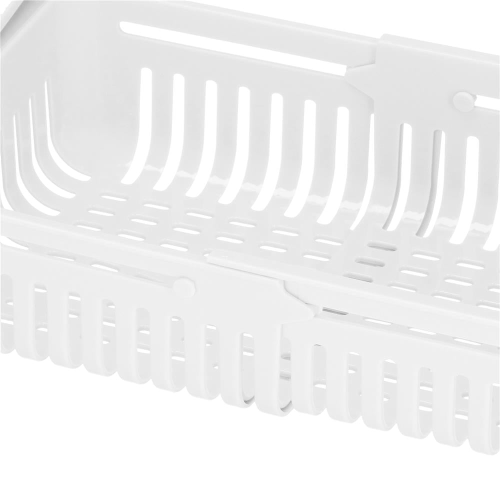 Organizator frigider, model cos extensibil, 16x28.5cm, alb