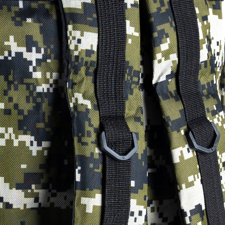 Rucsac militar pentru drumetie, 6 compartimente, 70litri, 65x18x35cm, verde