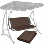 Husa din panza pentru leagan gradina de 4 persoane, sezut si spatar, 160x100cm, maro