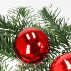 Coronita pentru Craciun, 50 cm, din brad artificial 3D, cu conuri, verde